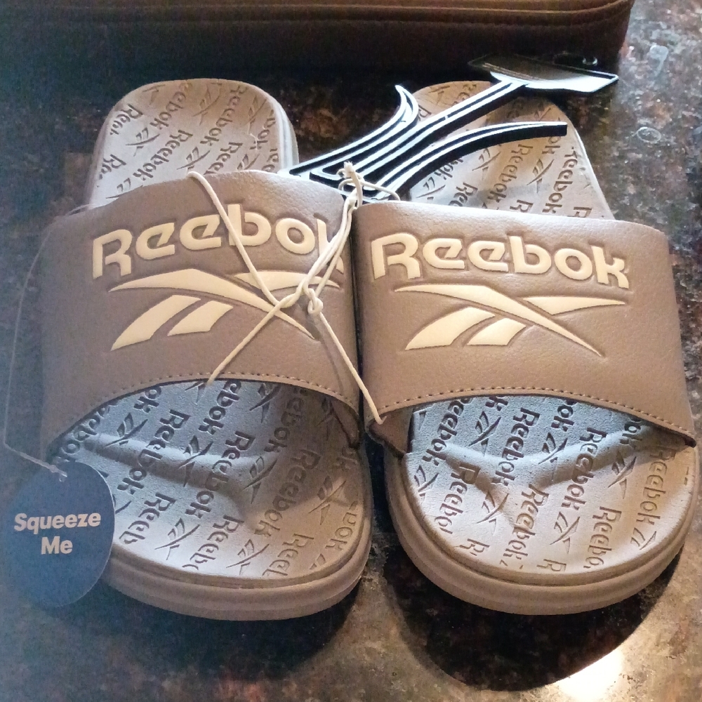 Reebok Kids Gray Slide Sandals